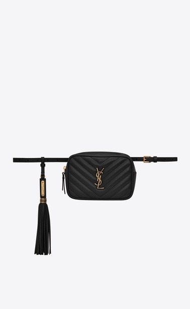 Lou belt bag in matelassé leather